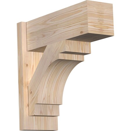 Ekena Millwork Merced Block Smooth Outlooker, Douglas Fir, 7 1/2"W x 20"D x 20"H OUT08X20X20MRC05SDF